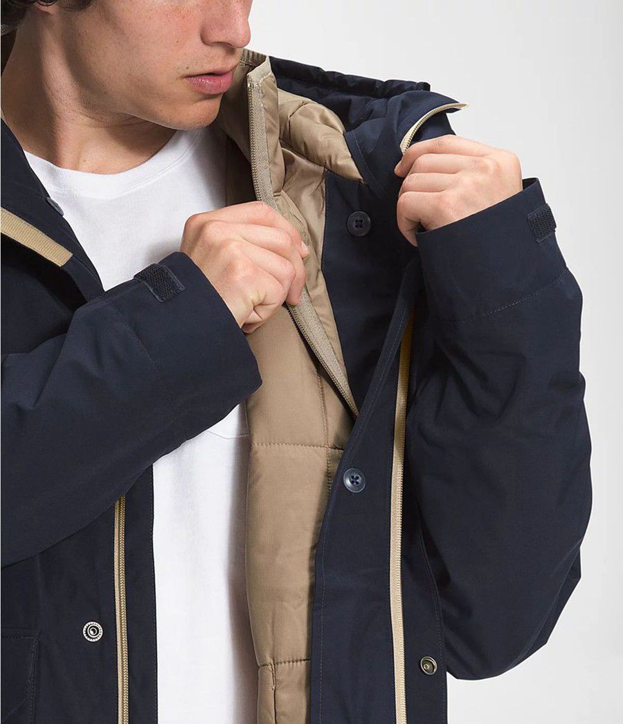 Pánské Rainwear The North Face Fine Pine Tmavě Blankyt | VSZCXJF-70