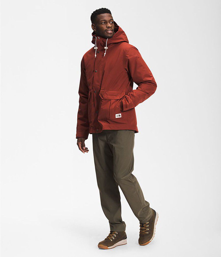 Pánské Rainwear The North Face Fine Pine Červené | AUHPEJM-43