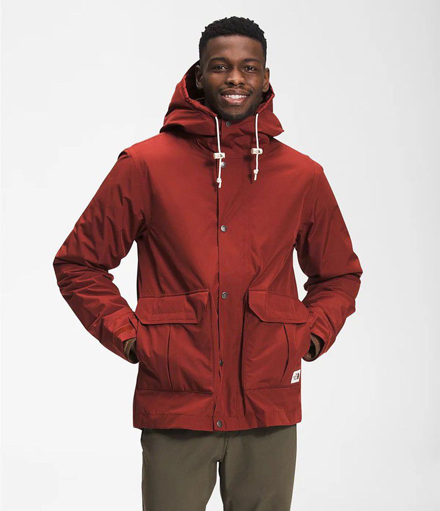 Pánské Rainwear The North Face Fine Pine Červené | AUHPEJM-43