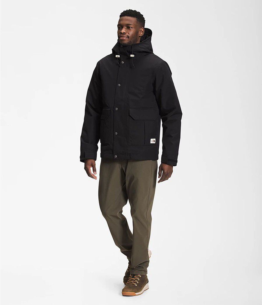 Pánské Rainwear The North Face Fine Pine Černé | REVSJTL-63