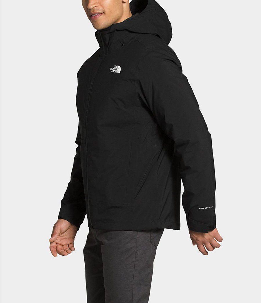 Pánské Rainwear The North Face Mountain Light Futurelight Triclimate® Černé | WGXQATE-69