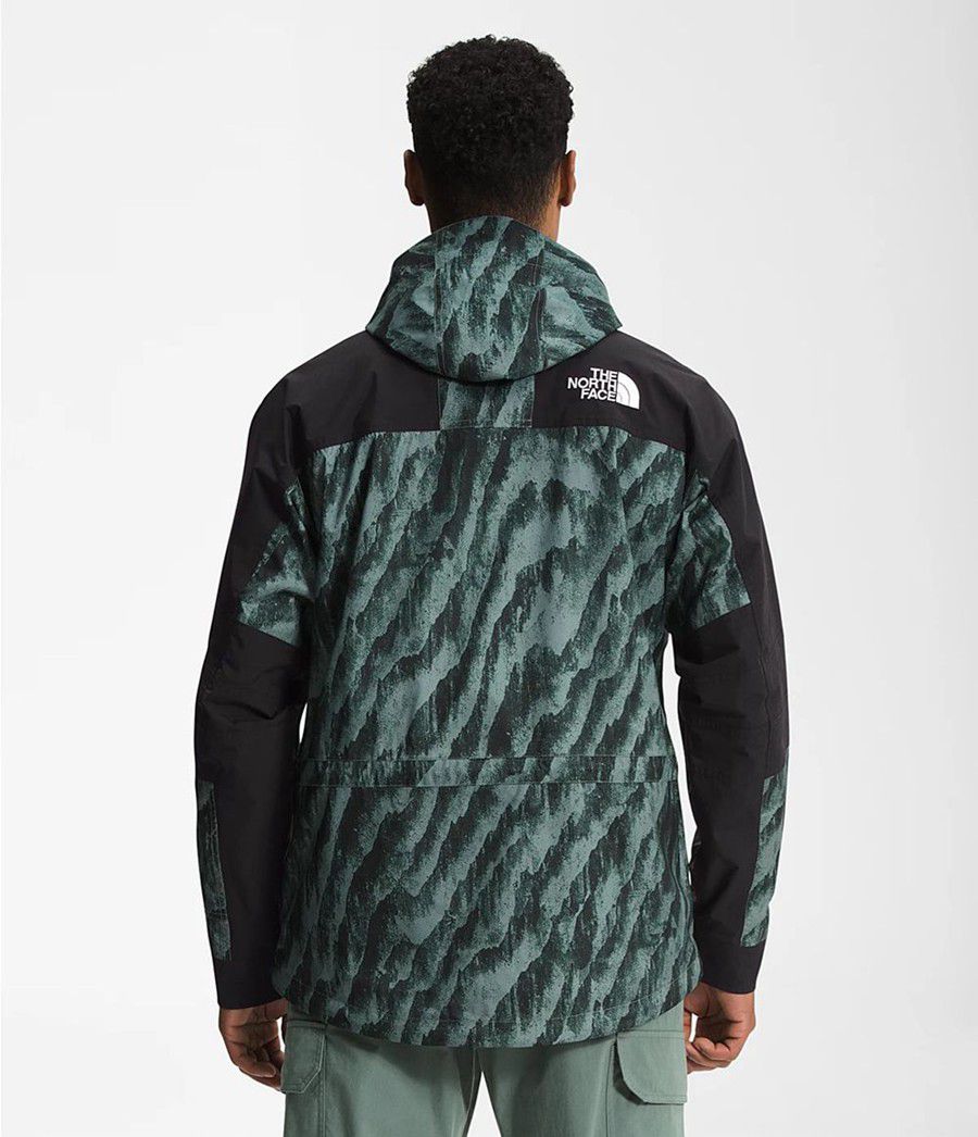 Pánské Rainwear The North Face Printed K2rm Dryvent Zelene | MULZYKG-71