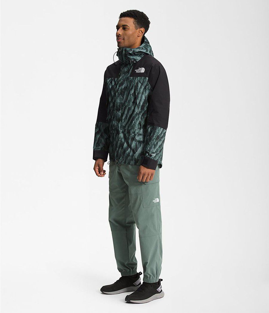 Pánské Rainwear The North Face Printed K2rm Dryvent Zelene | MULZYKG-71