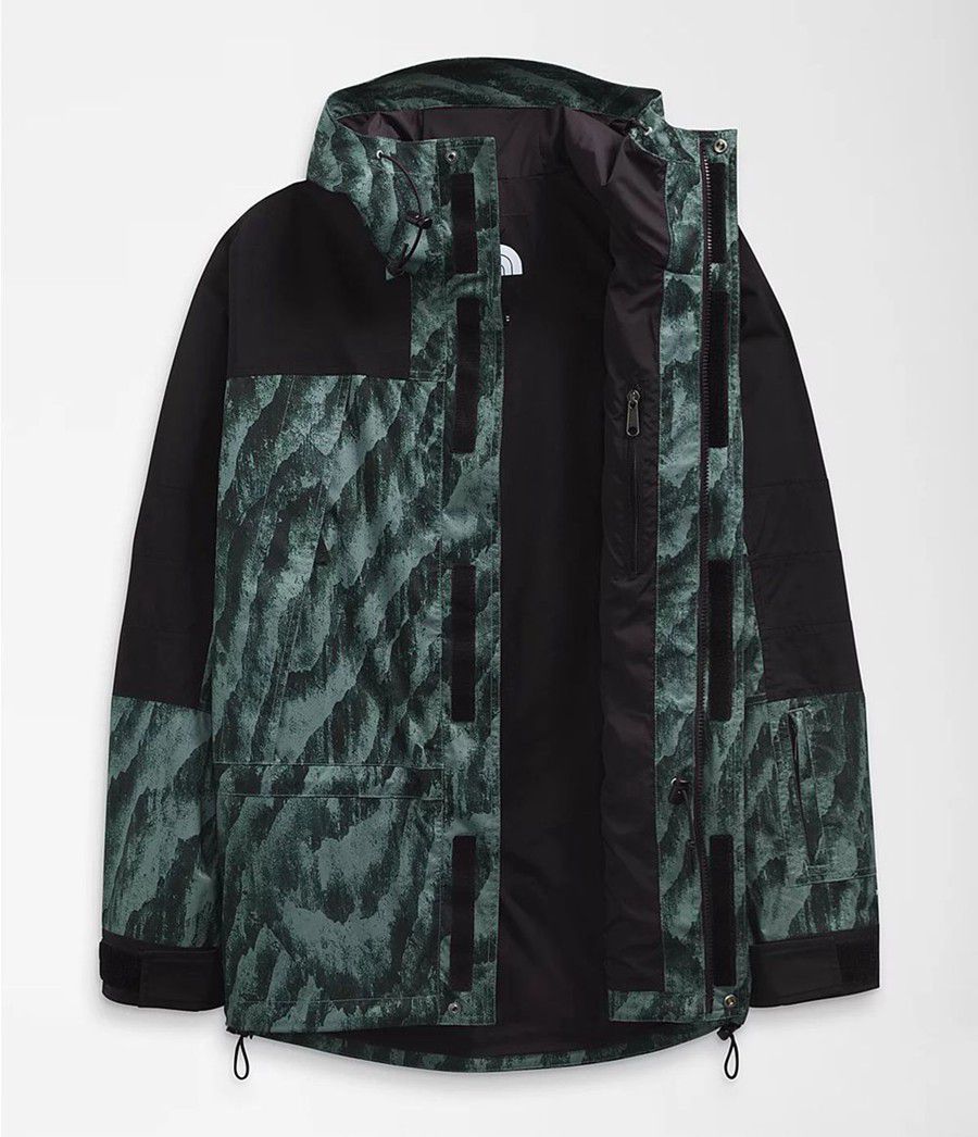 Pánské Rainwear The North Face Printed K2rm Dryvent Zelene | MULZYKG-71