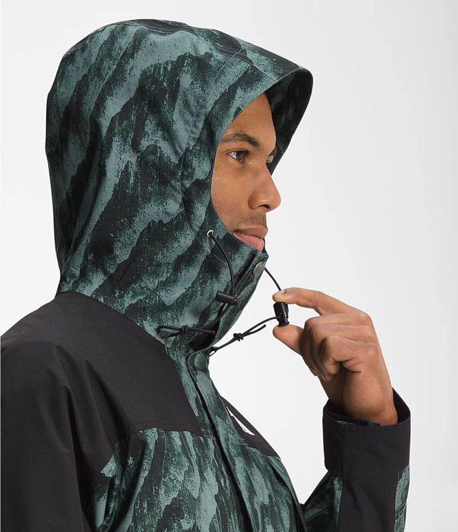 Pánské Rainwear The North Face Printed K2rm Dryvent Zelene | MULZYKG-71