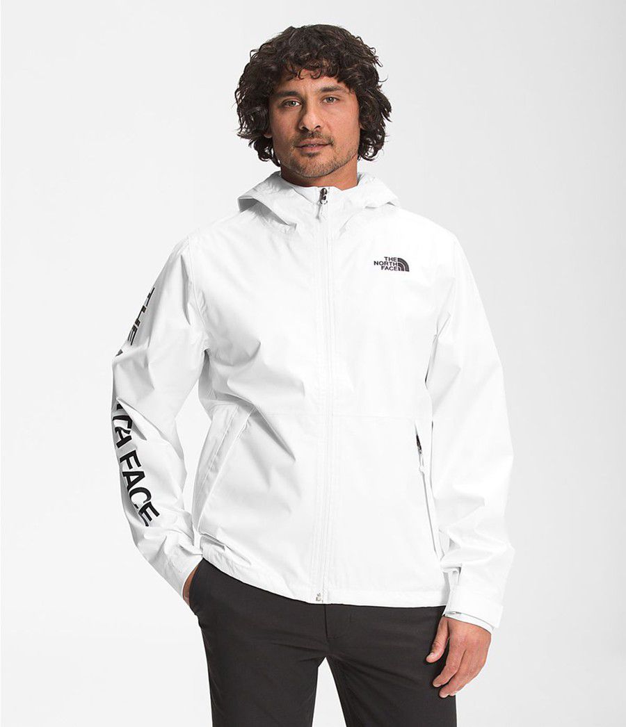Pánské Rainwear The North Face Printed Novelty Millerton Bílé | PCETYMI-03