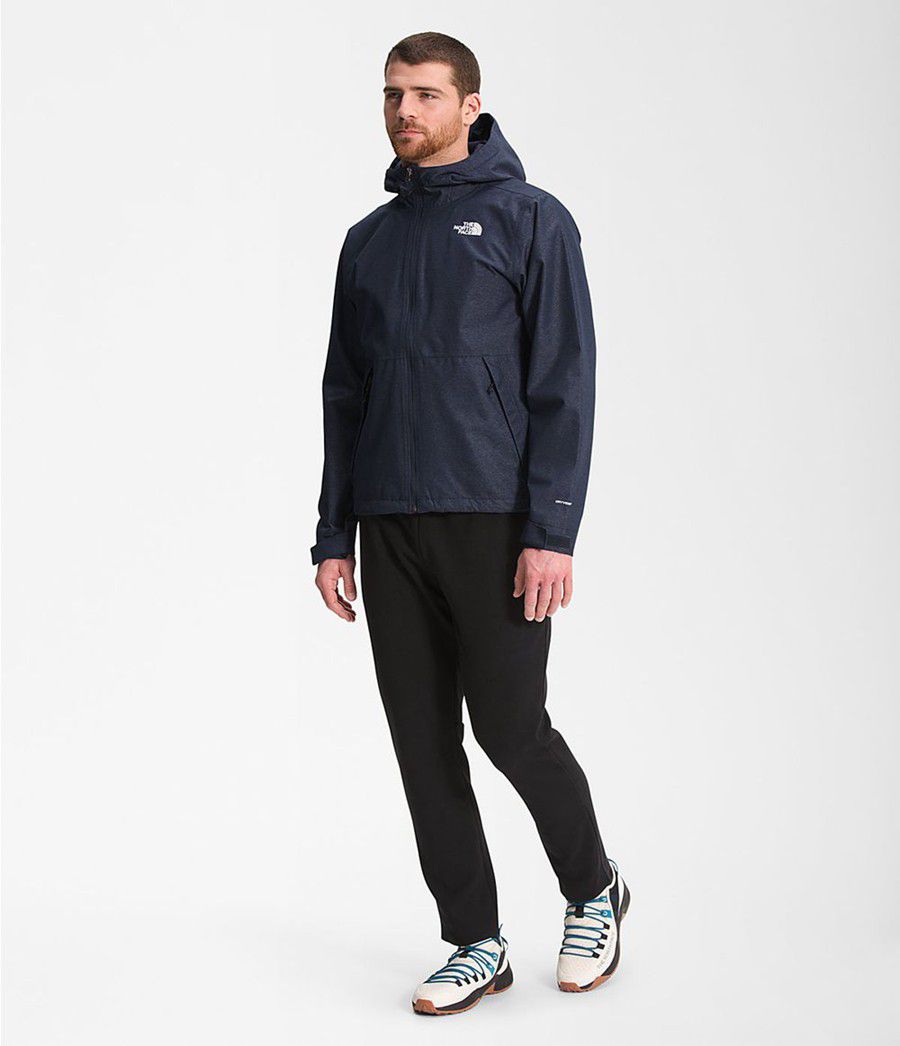 Pánské Rainwear The North Face Printed Novelty Millerton Tmavě Blankyt | RWGTIAS-37