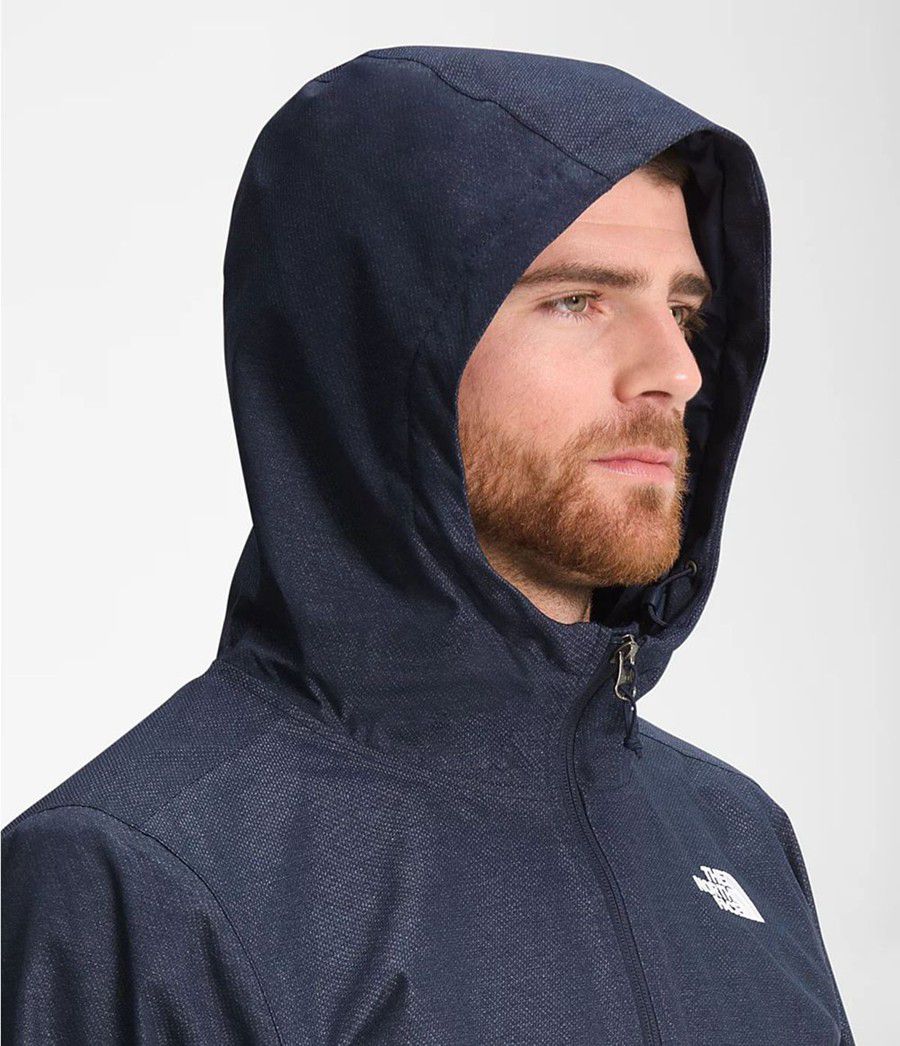 Pánské Rainwear The North Face Printed Novelty Millerton Tmavě Blankyt | RWGTIAS-37