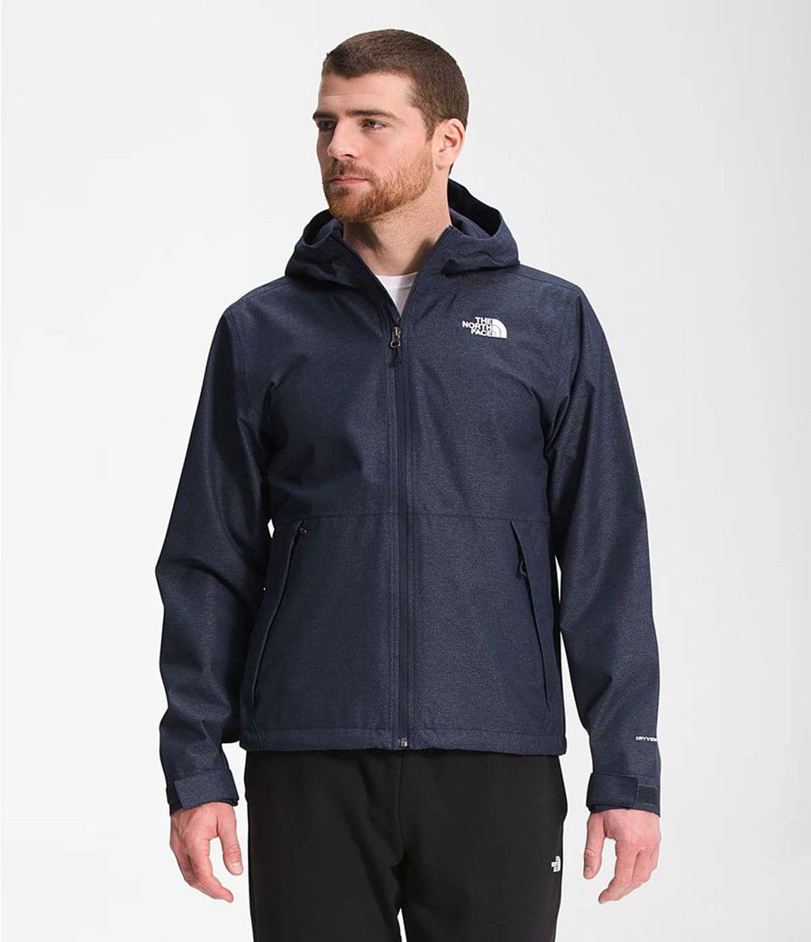 Pánské Rainwear The North Face Printed Novelty Millerton Tmavě Blankyt | RWGTIAS-37