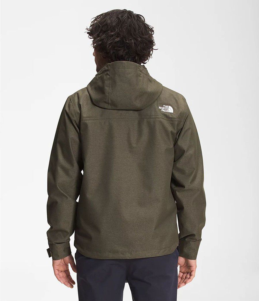 Pánské Rainwear The North Face Printed Novelty Millerton Olivy Zelené | UFQADOT-13