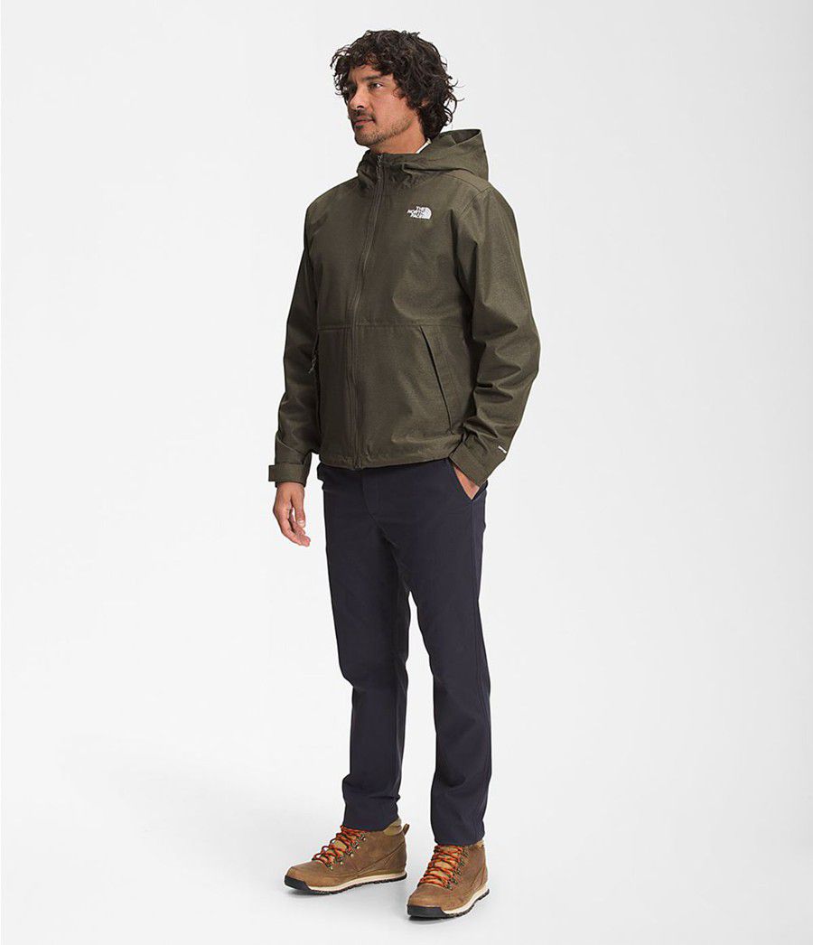 Pánské Rainwear The North Face Printed Novelty Millerton Olivy Zelené | UFQADOT-13