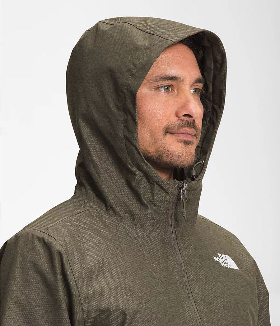Pánské Rainwear The North Face Printed Novelty Millerton Olivy Zelené | UFQADOT-13