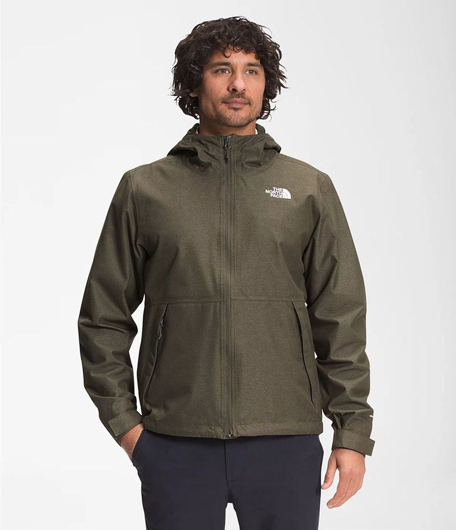 Pánské Rainwear The North Face Printed Novelty Millerton Olivy Zelené | UFQADOT-13