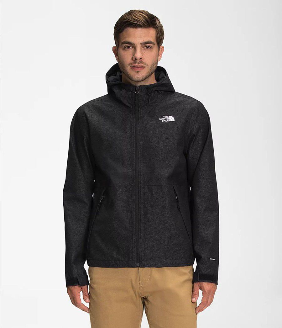 Pánské Rainwear The North Face Printed Novelty Millerton Černé | HJFZUDV-64