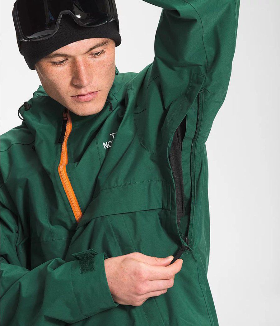 Pánské Rainwear The North Face Silvani Anorak Zelene | FHNSGME-93