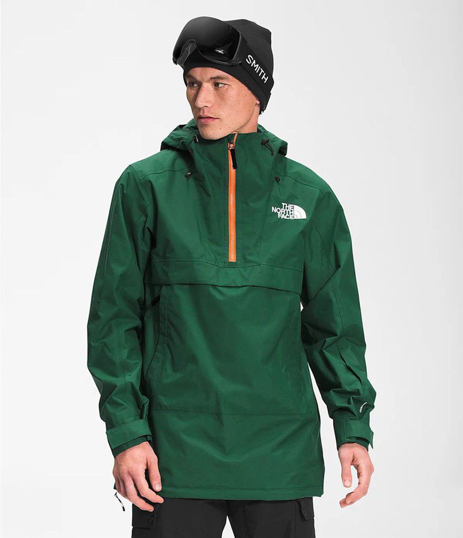 Pánské Rainwear The North Face Silvani Anorak Zelene | FHNSGME-93