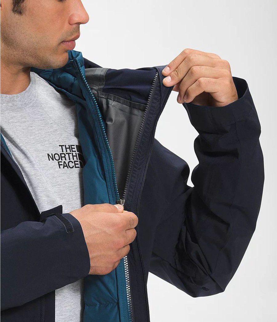 Pánské Rainwear The North Face Thermoball Eco Triclimate® Tmavě Blankyt | RNLTBYV-46