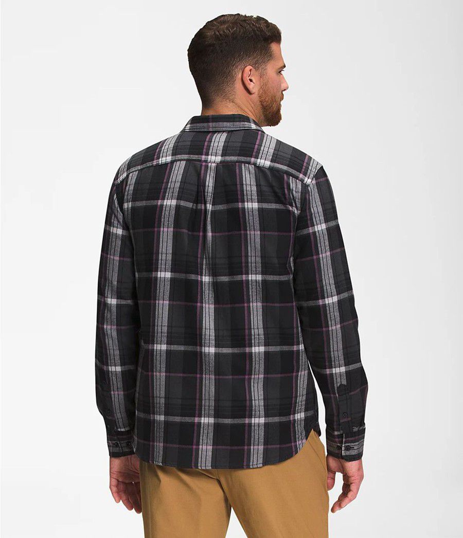 Pánské T-Shirts The North Face Arroyo Lw Flannel Šedé | WKGIFOD-52