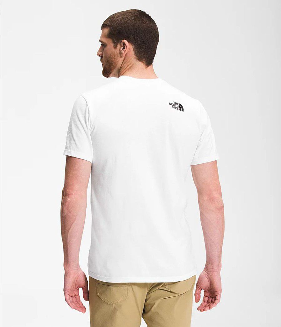 Pánské T-Shirts The North Face Fine Short Sleeve Bílé | AVJFMHW-08