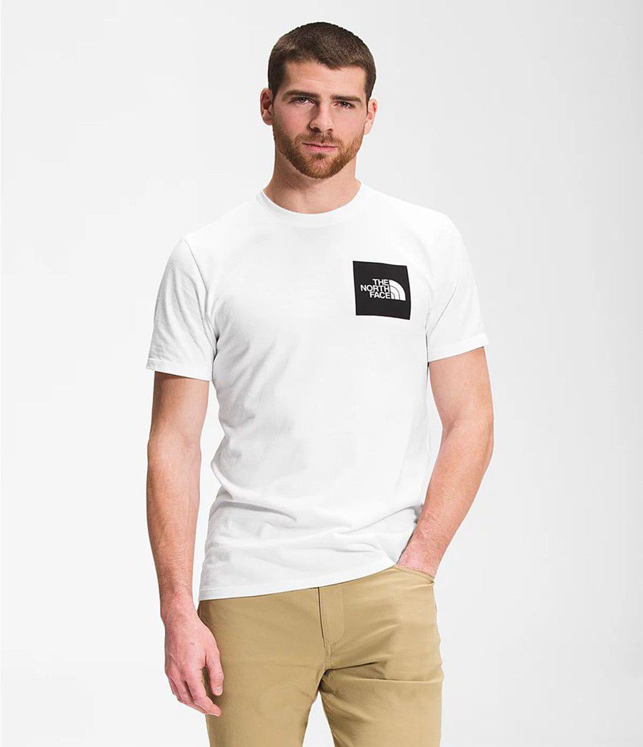 Pánské T-Shirts The North Face Fine Short Sleeve Bílé | AVJFMHW-08