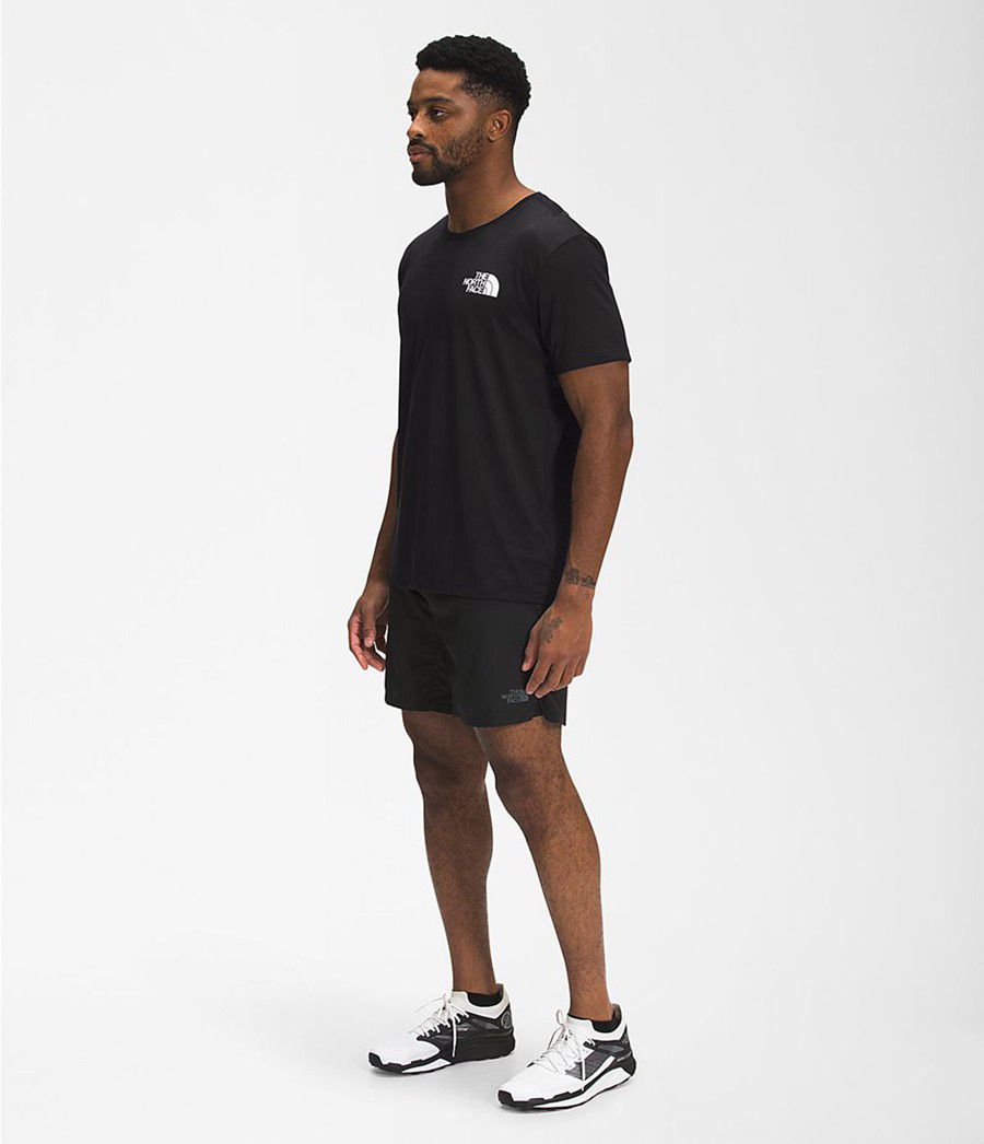 Pánské T-Shirts The North Face Flight Better Than Naked Short Sleeve Černé | BDKCMEF-57