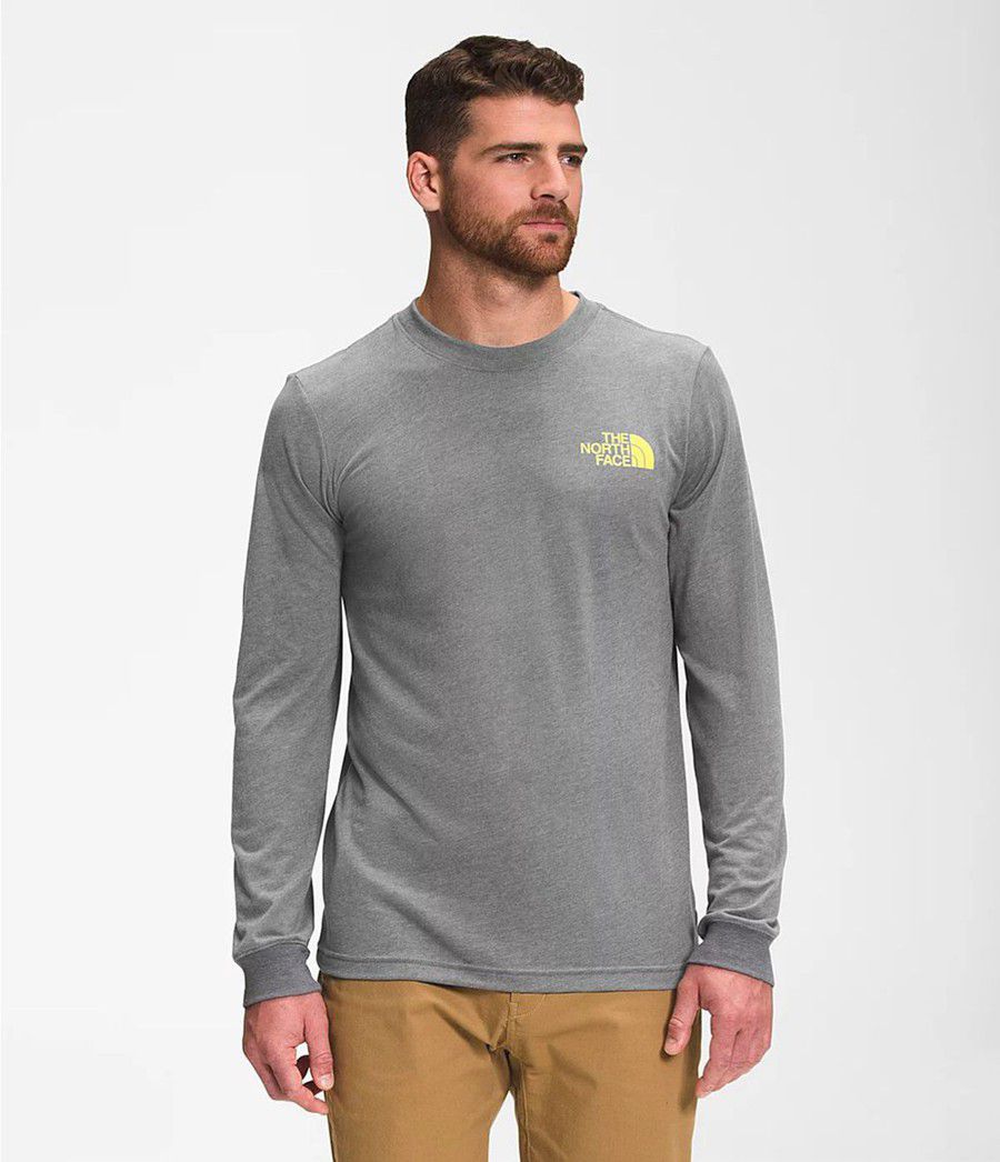 Pánské T-Shirts The North Face Long Sleeve Parks Šedé | EIWVBHL-31