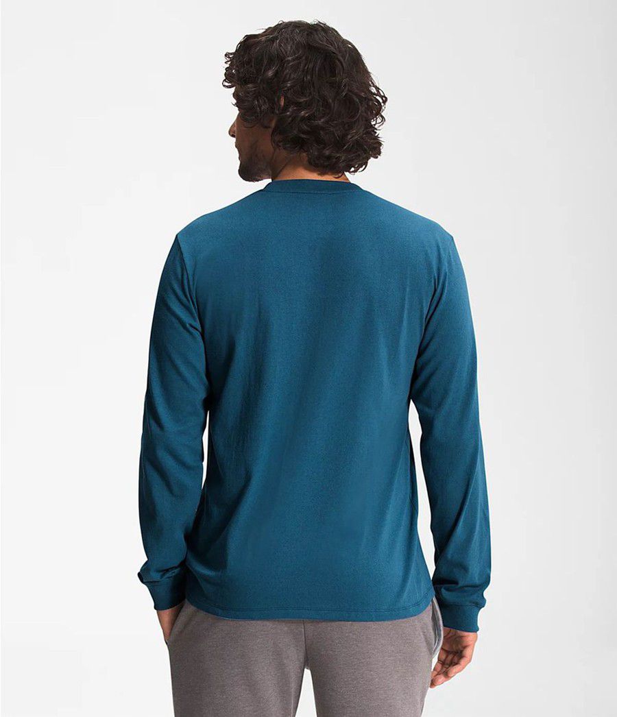 Pánské T-Shirts The North Face Long Sleeve Logo Play Blankyt | VTOMKDB-85
