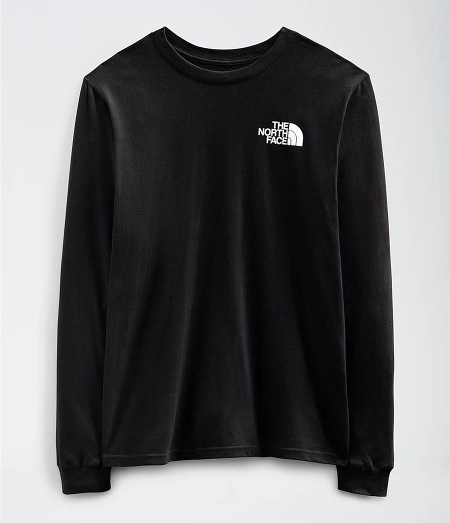 Pánské T-Shirts The North Face Long Sleeve Box Nse Černé | RQXLPMC-90