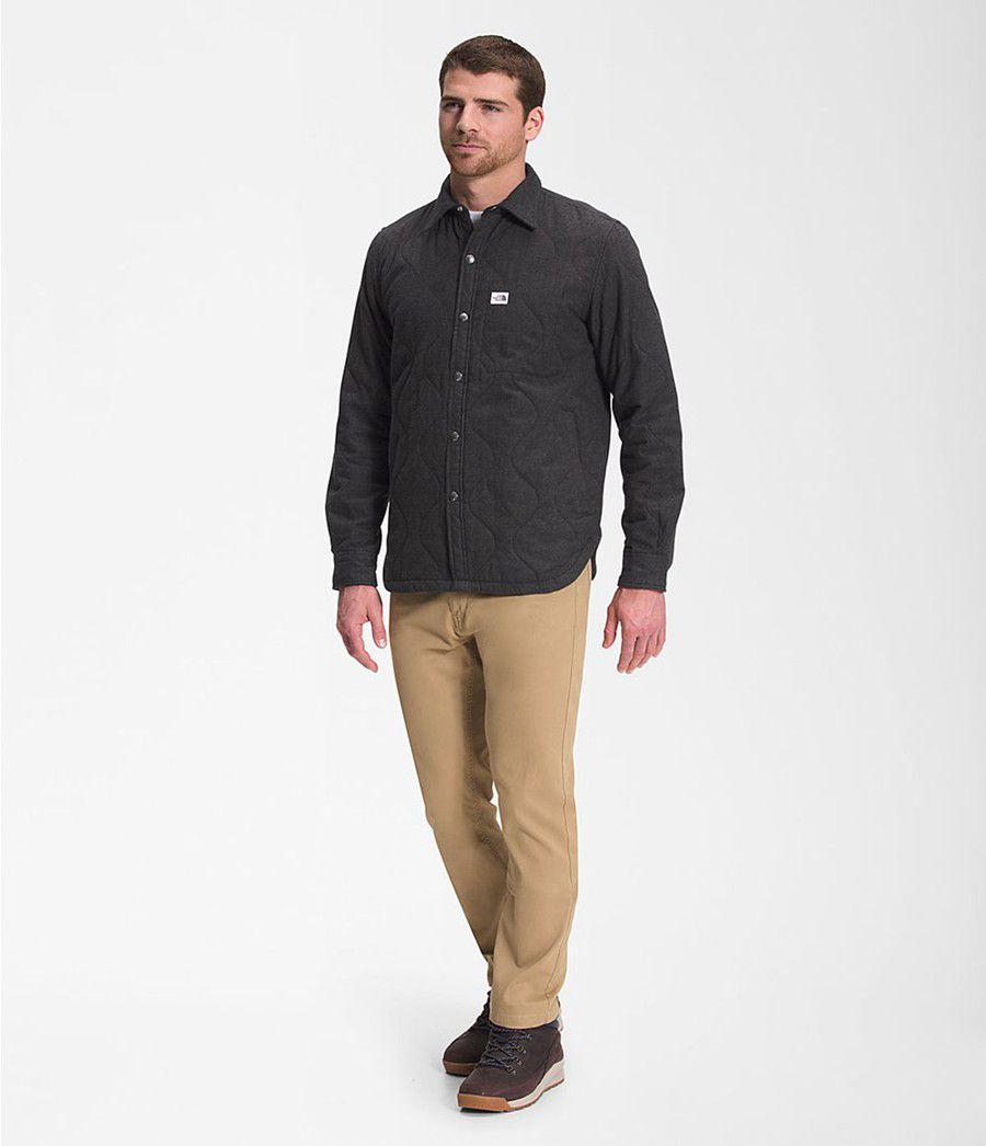 Pánské T-Shirts The North Face Quilted Overshirt Černé | SIETPNM-39