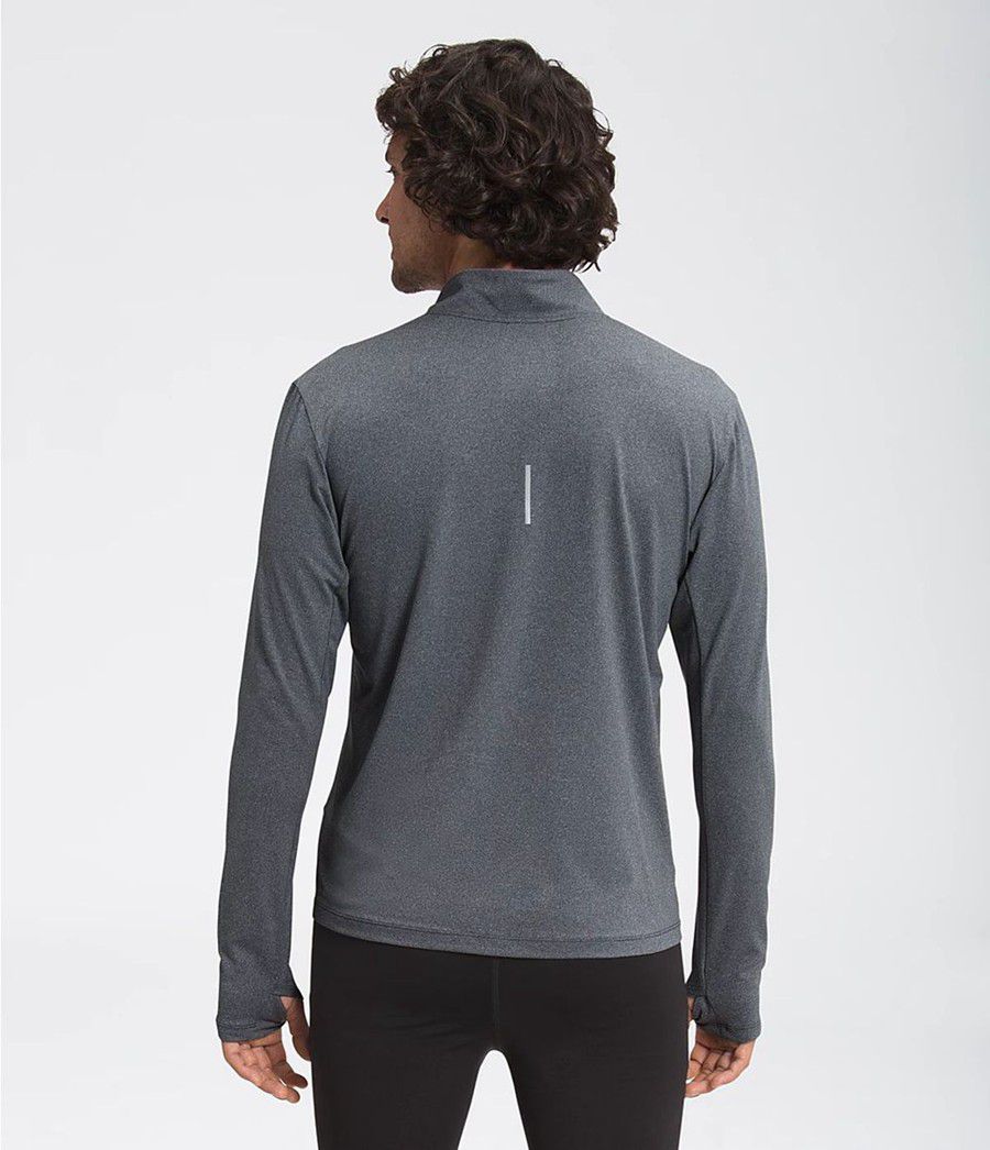 Pánské T-Shirts The North Face Riseway 1/2 Zip Šedé | DIPGYWZ-96