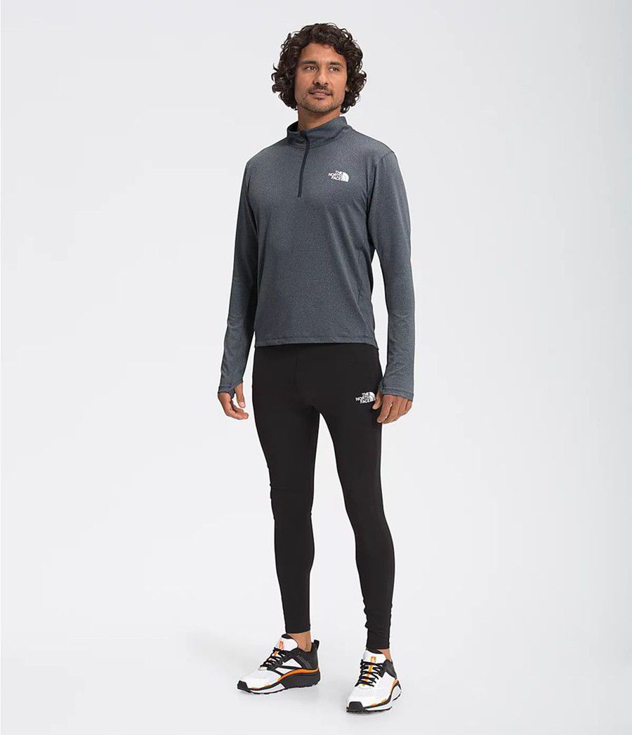 Pánské T-Shirts The North Face Riseway 1/2 Zip Šedé | DIPGYWZ-96