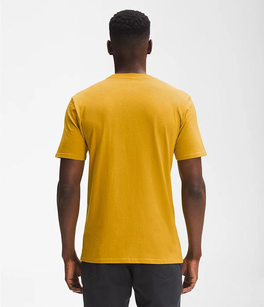 Pánské T-Shirts The North Face Short Sleeve Woodmont Pocket Žluté | RULBGQC-64