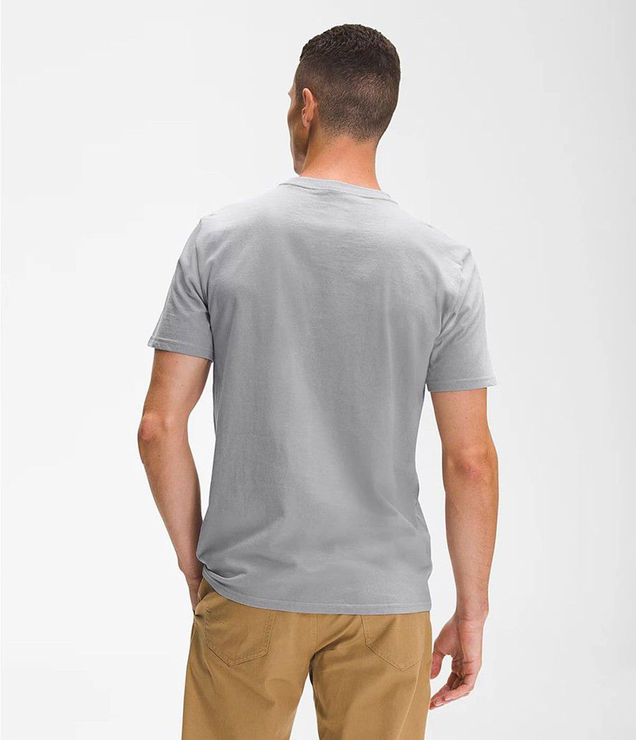 Pánské T-Shirts The North Face Short Sleeve Woodmont Pocket Šedé | XPDMJCY-12