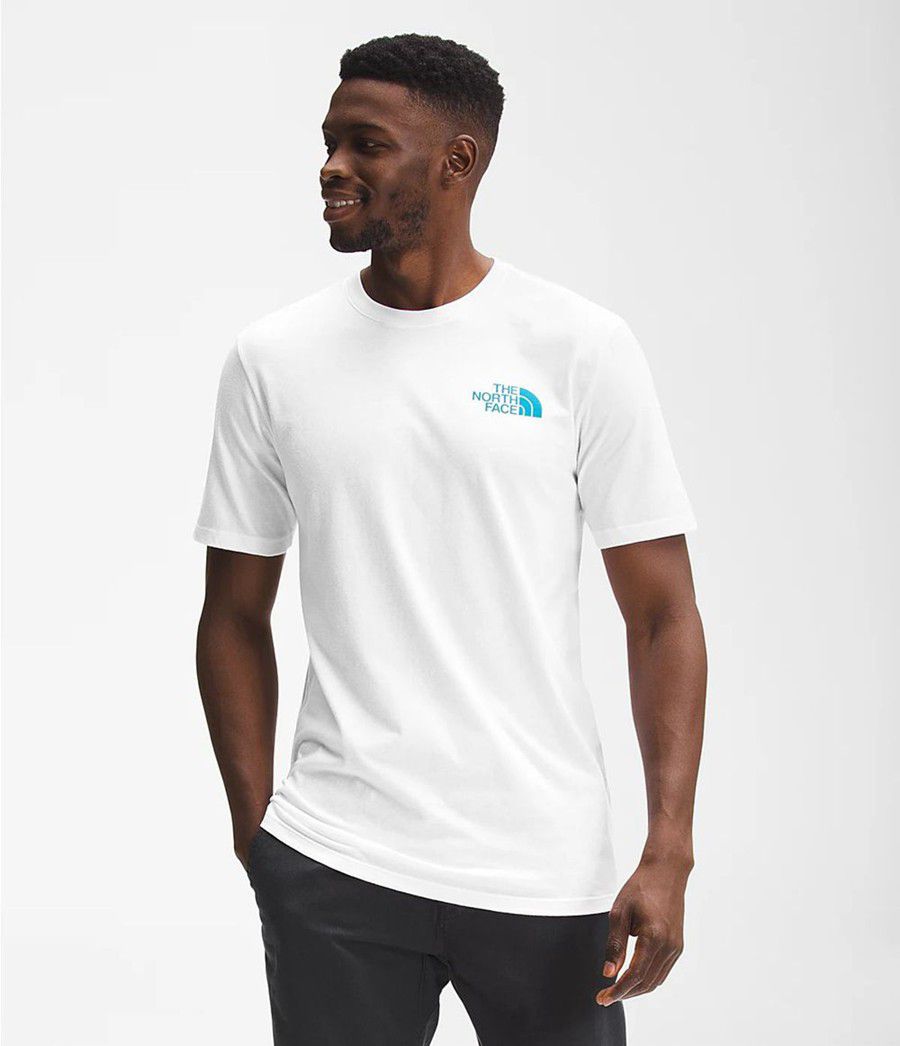 Pánské T-Shirts The North Face Short Sleeve Parks Bílé | CSIVUKX-18