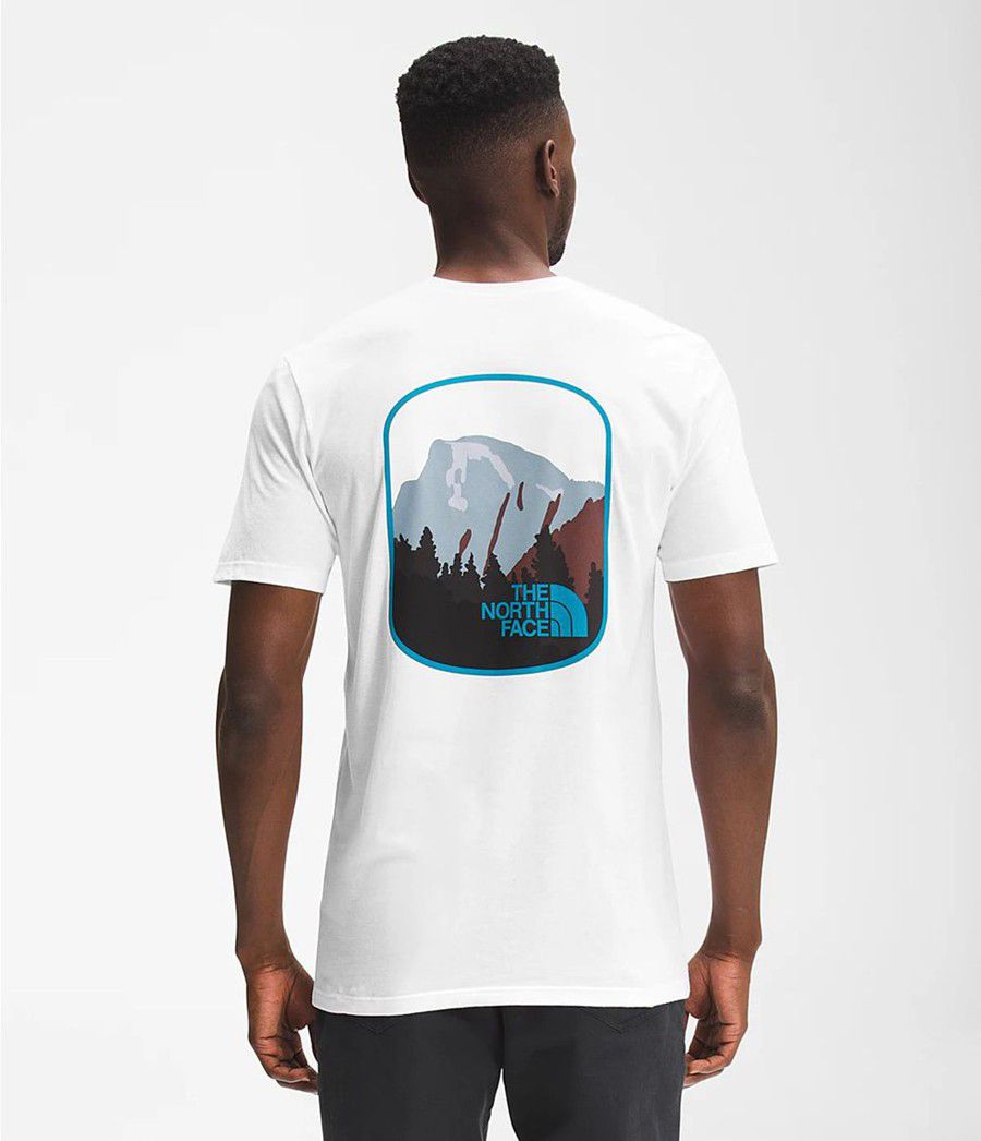 Pánské T-Shirts The North Face Short Sleeve Parks Bílé | CSIVUKX-18