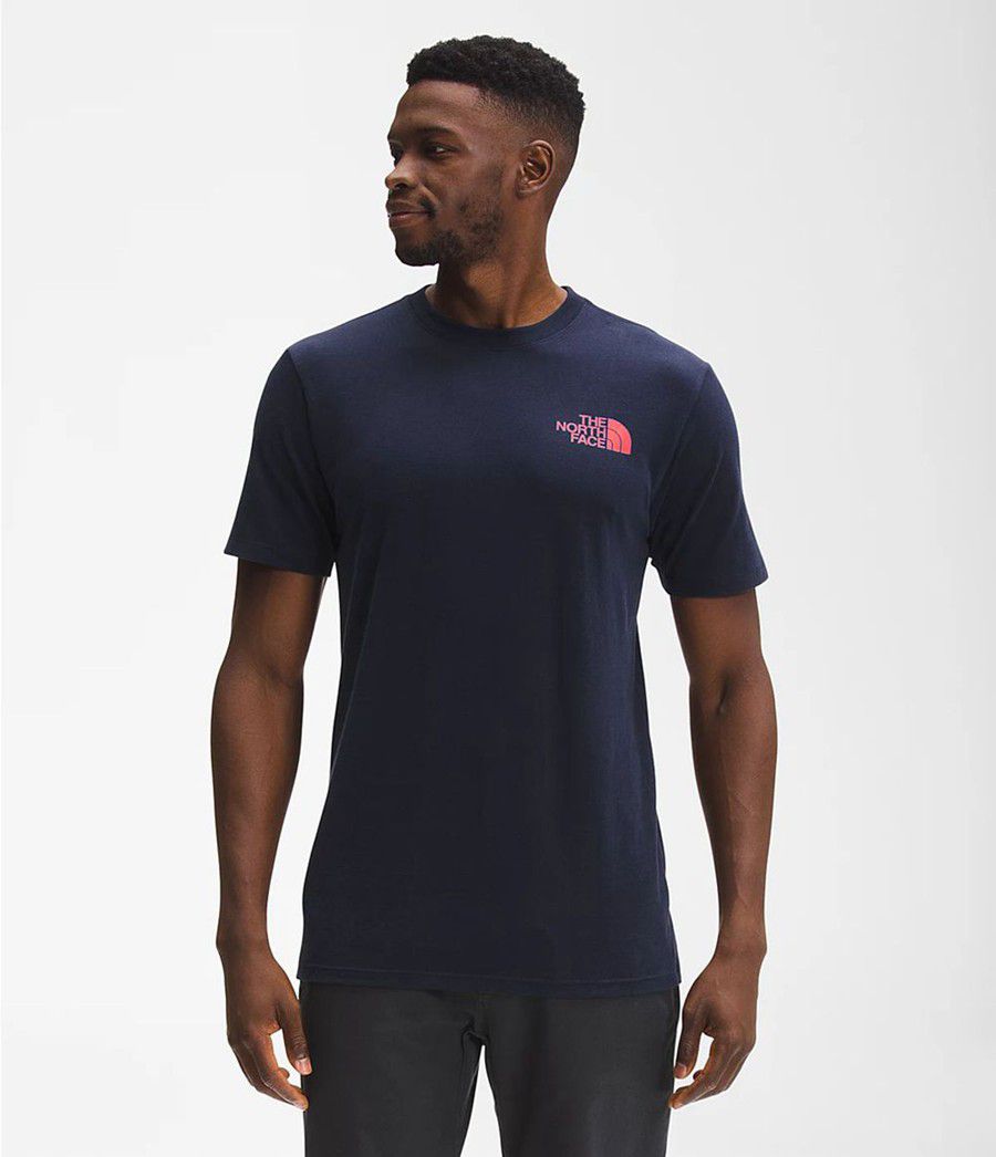 Pánské T-Shirts The North Face Short Sleeve Parks Tmavě Blankyt | FDIATHW-38