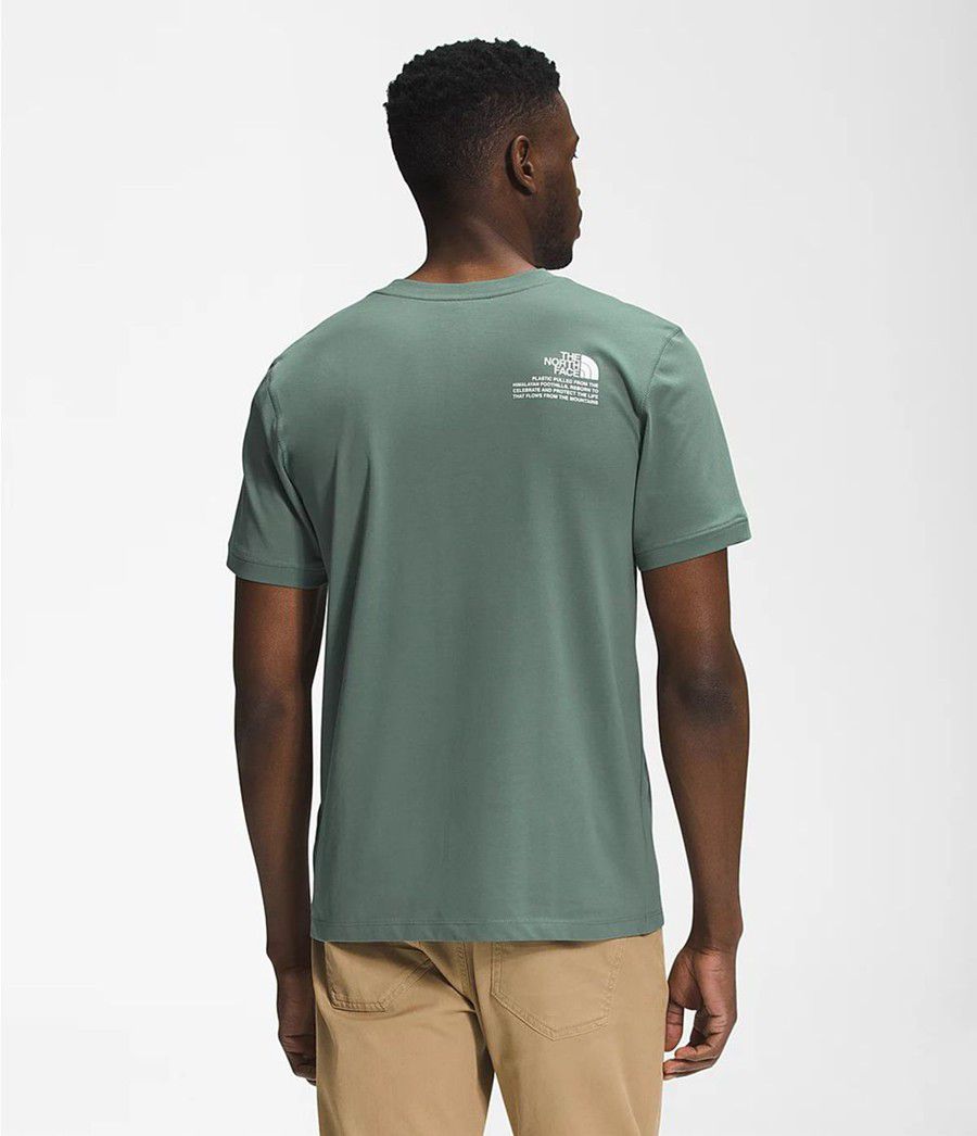Pánské T-Shirts The North Face Short Sleeve Himalayan Bottle Source Zelene | JAECTSF-20