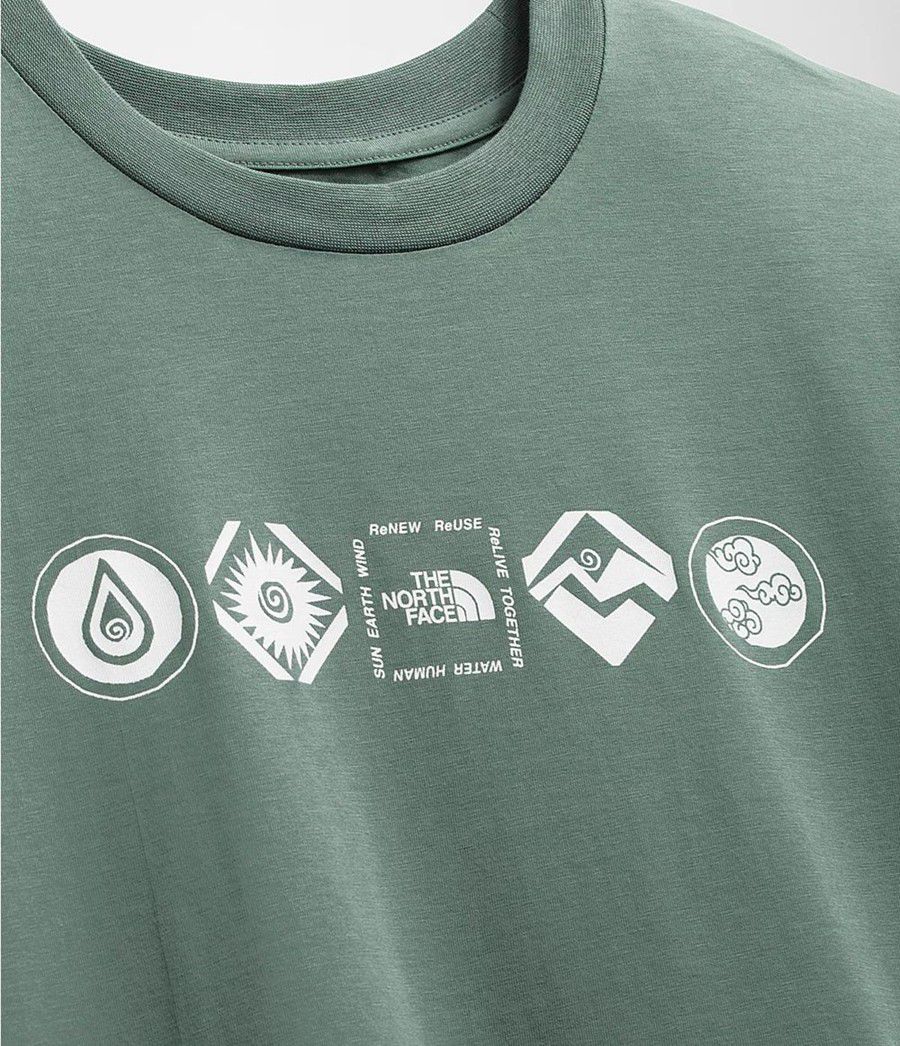 Pánské T-Shirts The North Face Short Sleeve Himalayan Bottle Source Zelene | JAECTSF-20