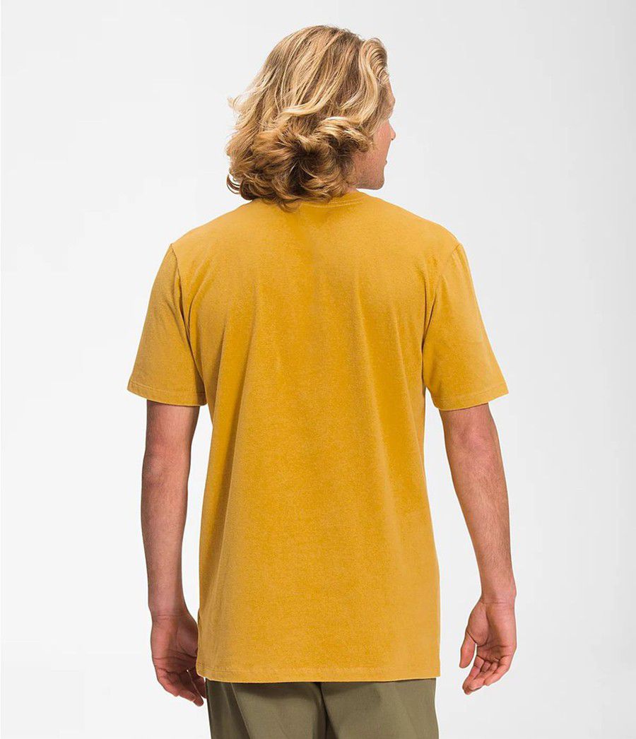 Pánské T-Shirts The North Face Short Sleeve Half Dome Žluté | MCEJNWZ-68