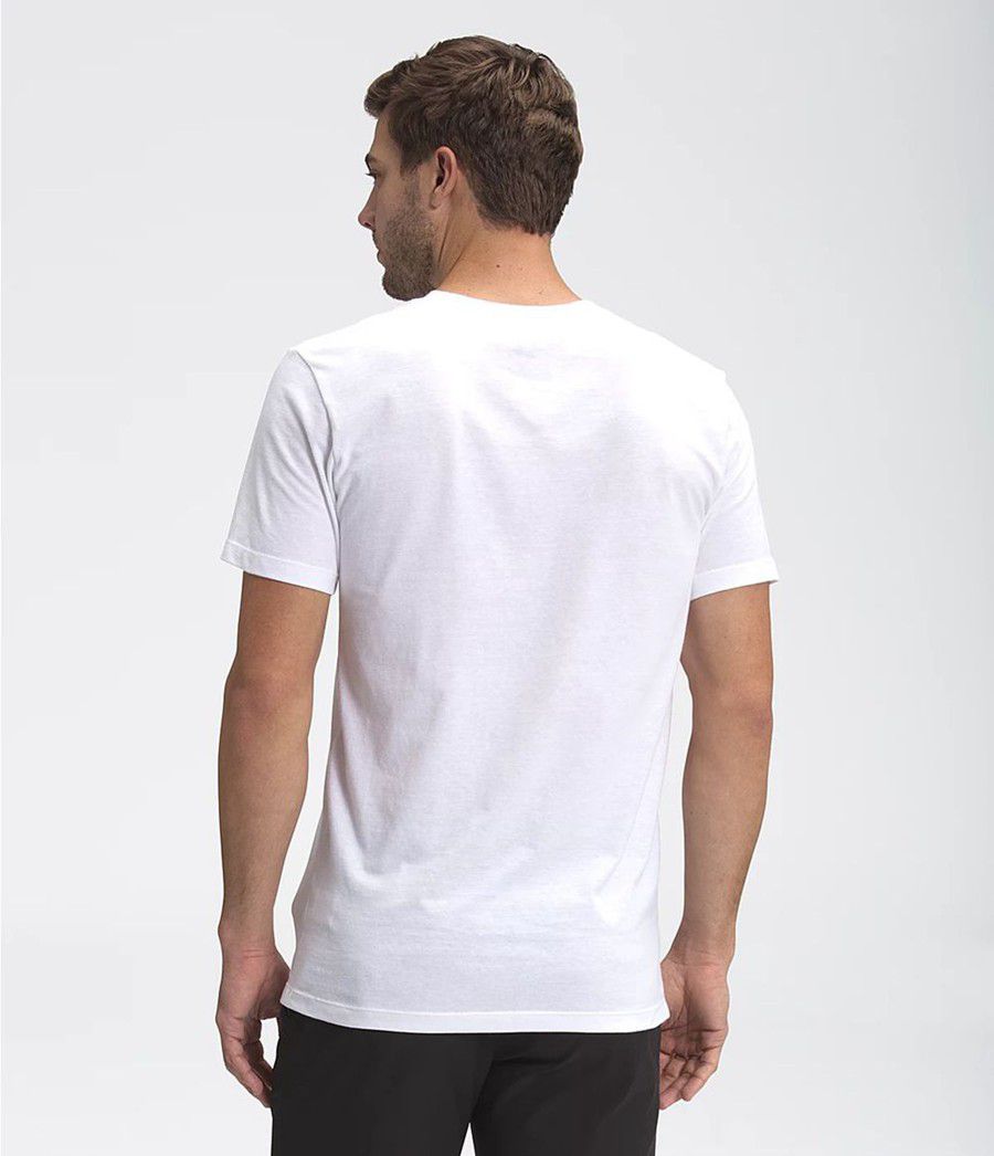 Pánské T-Shirts The North Face Short Sleeve Half Dome Bílé | SXOKDWB-08