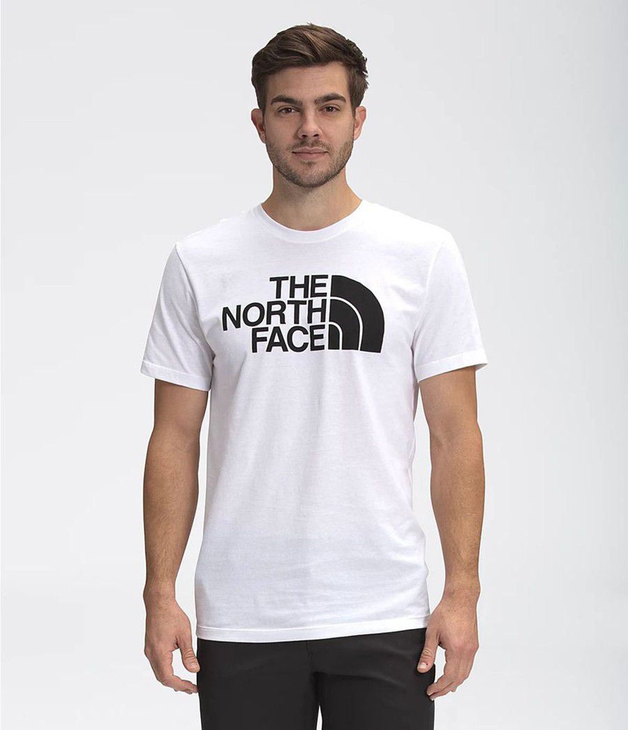 Pánské T-Shirts The North Face Short Sleeve Half Dome Bílé | SXOKDWB-08