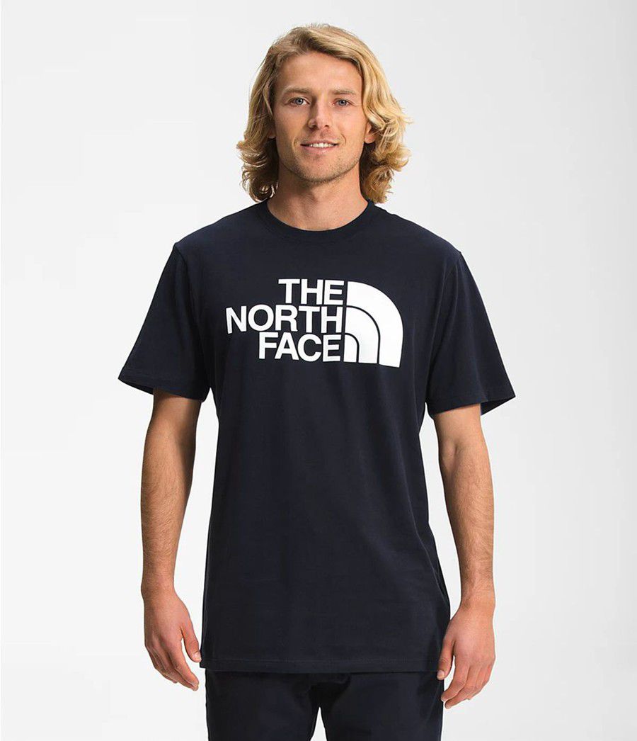Pánské T-Shirts The North Face Short Sleeve Half Dome Tmavě Blankyt | TWEQGIS-12