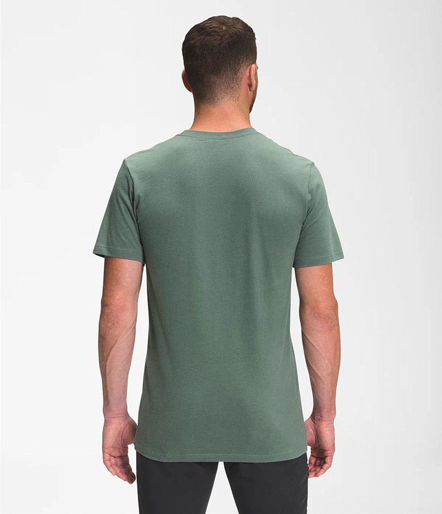 Pánské T-Shirts The North Face Short Sleeve Half Dome Zelene | DYXVOCG-84