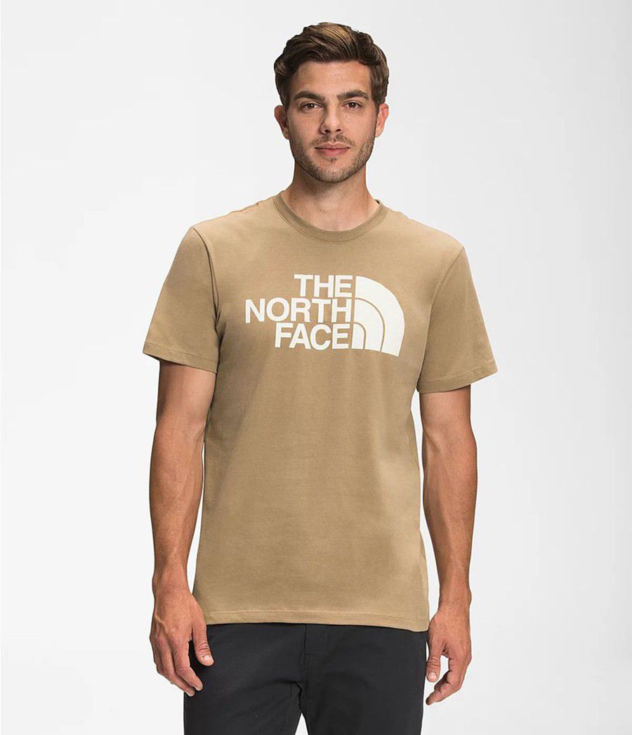 Pánské T-Shirts The North Face Short Sleeve Half Dome Hnědé | ZORTDQV-25
