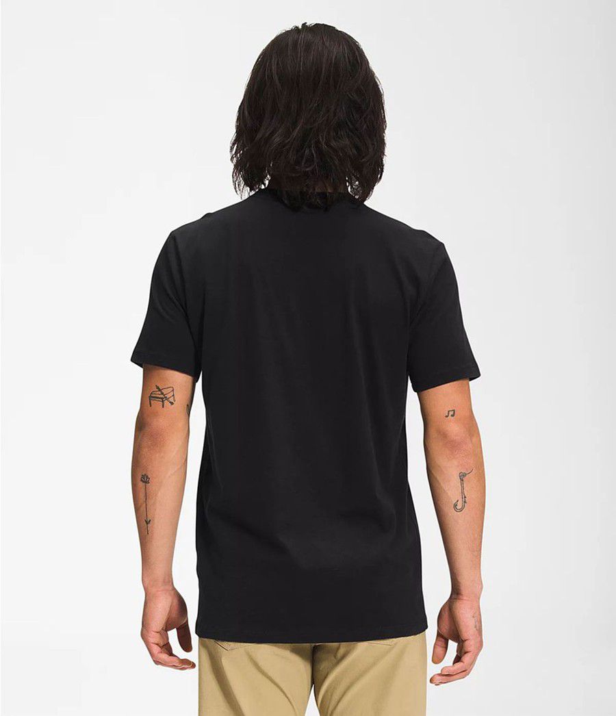 Pánské T-Shirts The North Face Short Sleeve Half Dome Černé | BJMOYRD-80