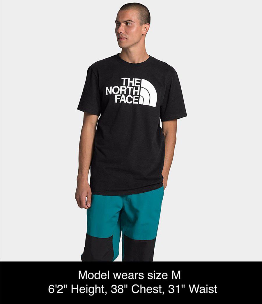 Pánské T-Shirts The North Face Short Sleeve Half Dome Černé | BJMOYRD-80