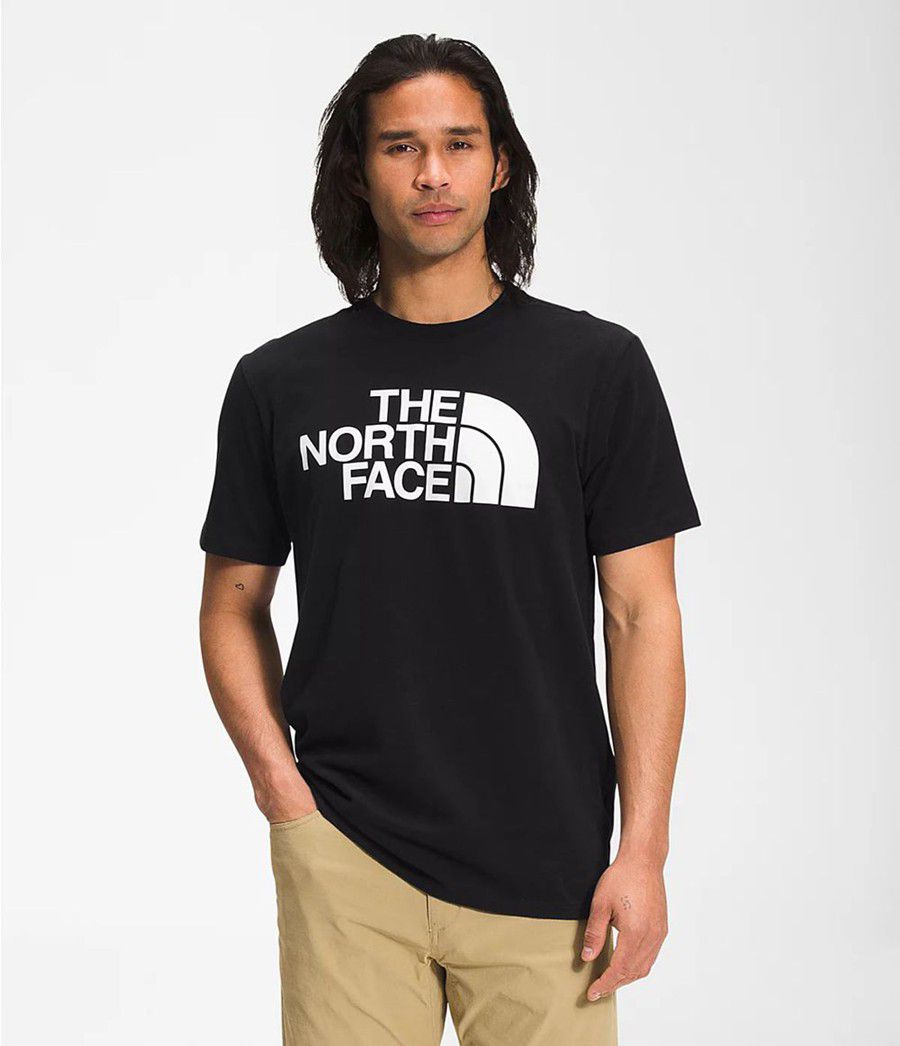 Pánské T-Shirts The North Face Short Sleeve Half Dome Černé | BJMOYRD-80