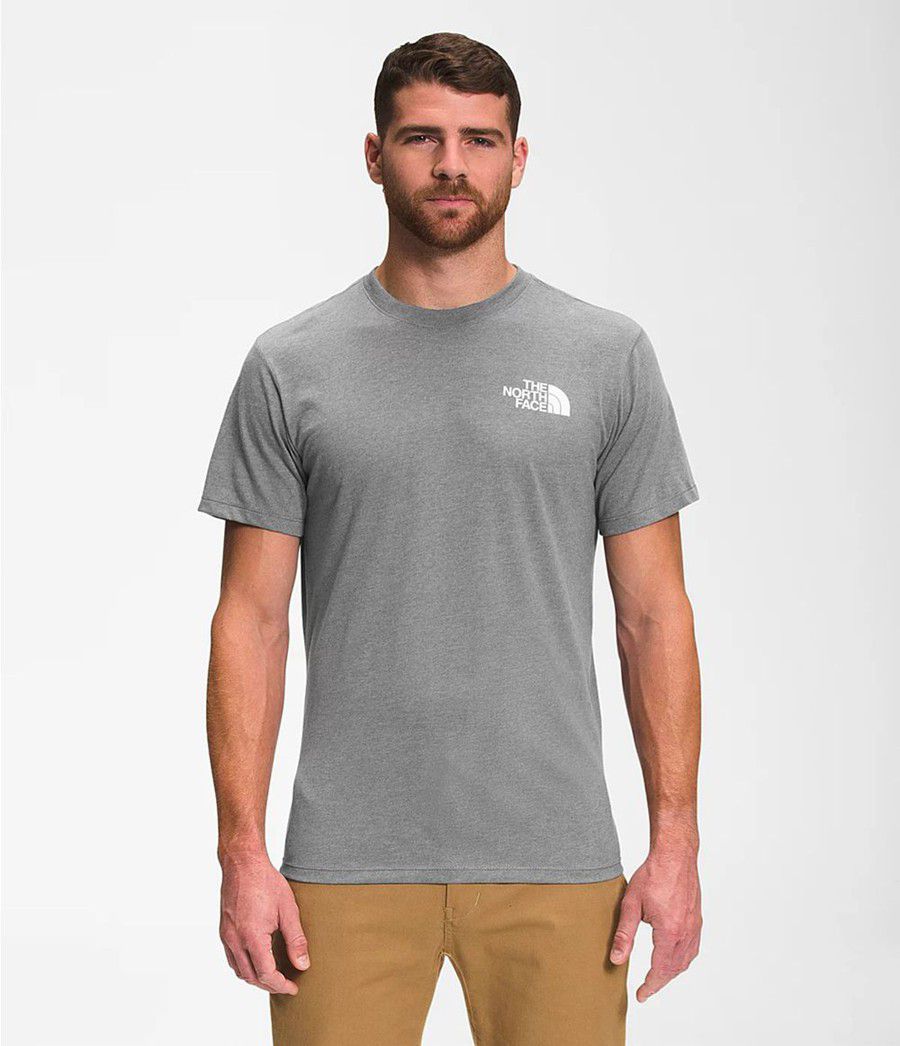 Pánské T-Shirts The North Face Short Sleeve Box Nse Šedé | JMEYUTA-47