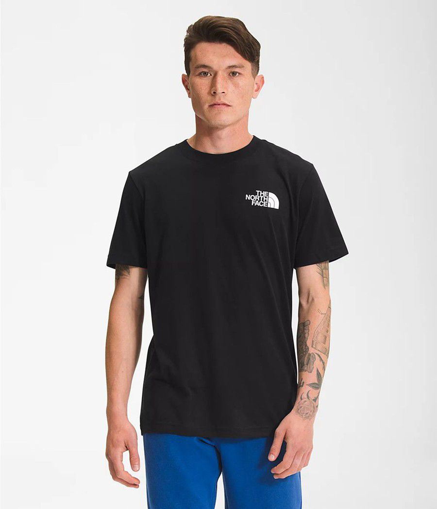 Pánské T-Shirts The North Face Short Sleeve Box Nse Černé | CBDSIKT-10