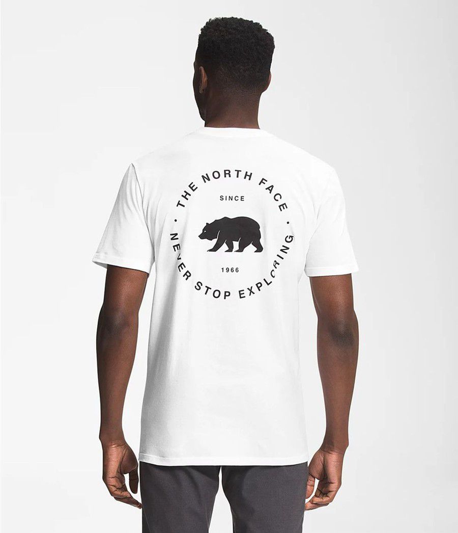 Pánské T-Shirts The North Face Short Sleeve Bear Nse Bílé | ONEVWFX-40